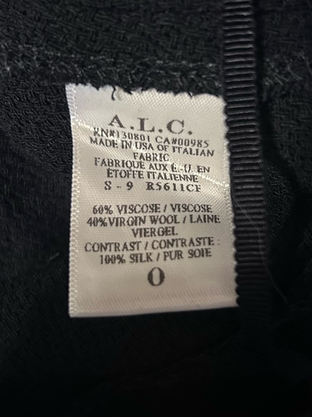 A.L.C Black Halter Snap-Back Crop Top - Picture 6 of 6